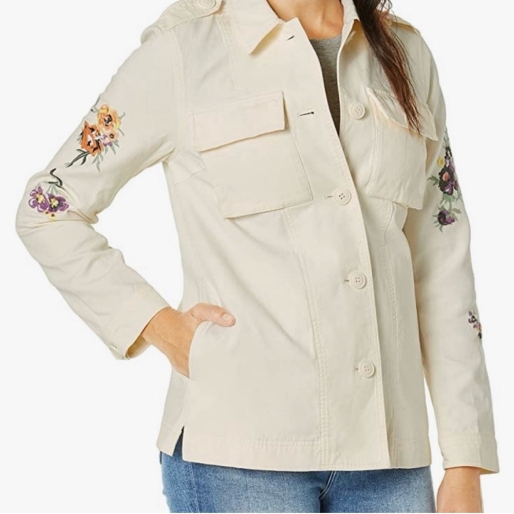 Levi’s Floral Embroidered Pocket Shirt Jacket size S